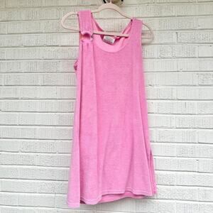 Cover Me Vintage Y2K Pink Terry Cloth Dress